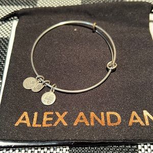 Alex and Ani silver bangle adjustable bracelet